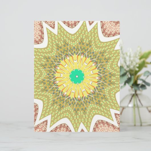 gOLDEN YELLOW African ethnic tribal pattern (Standing Front)