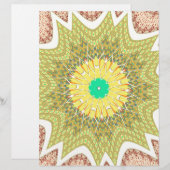 gOLDEN YELLOW African ethnic tribal pattern (Front/Back)