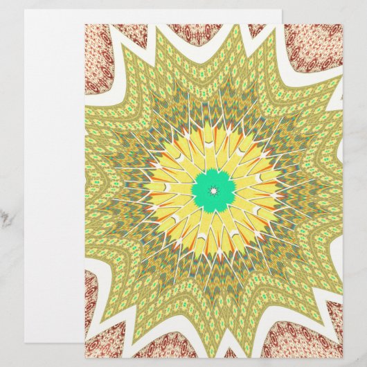 gOLDEN YELLOW African ethnic tribal pattern (Front/Back)