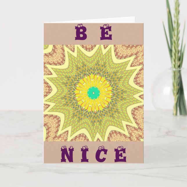 Golden Yellow African ethnic tribal pattern Art  Card (Front)