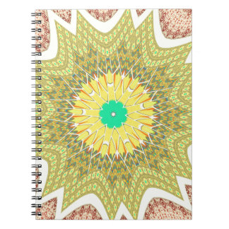 gOLDEN YELLOW African ethnic tribal pattern Notebook