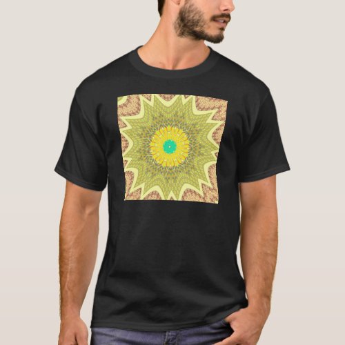 gOLDEN YELLOW African ethnic tribal pattern T_Shirt