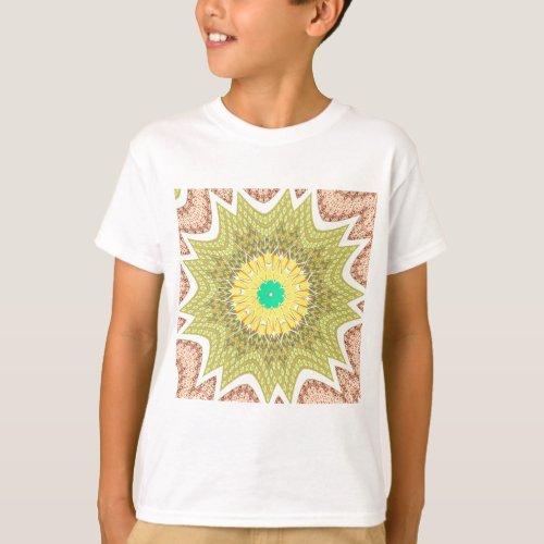 gOLDEN YELLOW African ethnic tribal pattern T_Shirt