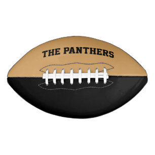 Golden Yellow and Black Custom Football