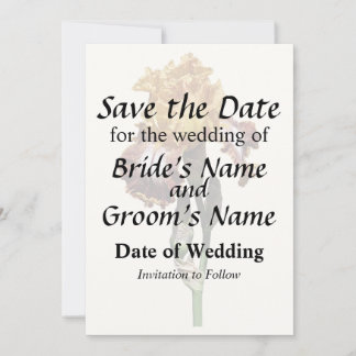 Golden Yellow and Bronze Iris Save The Date