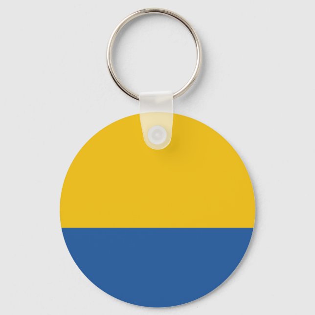 Golden Yellow and Royal Blue Keychain (Front)