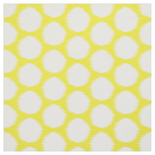 Golden Yellow Asian Moods Ikat Dots Fabric