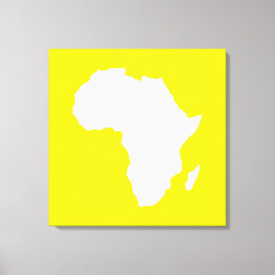 Golden Yellow Audacious Africa Canvas Print
