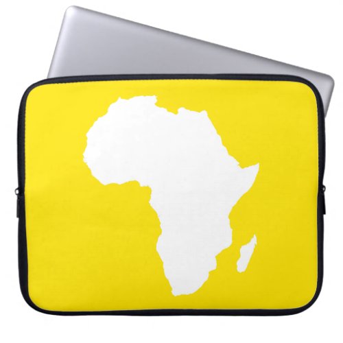 Golden Yellow Audacious Africa Laptop Sleeve