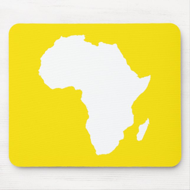 Golden Yellow Audacious Africa Mouse Pad (Front)