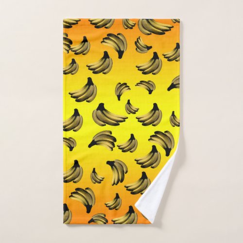 Golden Yellow Bananas   Hand Towel