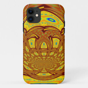 Golden Yellow Baseball Glove Art Print iPhone 11 Case