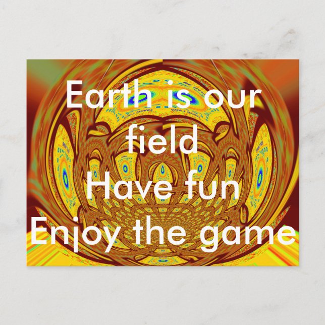 Golden Yellow Baseball Glove Art Print Postcard (Front)