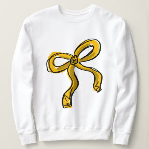 Golden Yellow Bow Sketch Sweatshirt