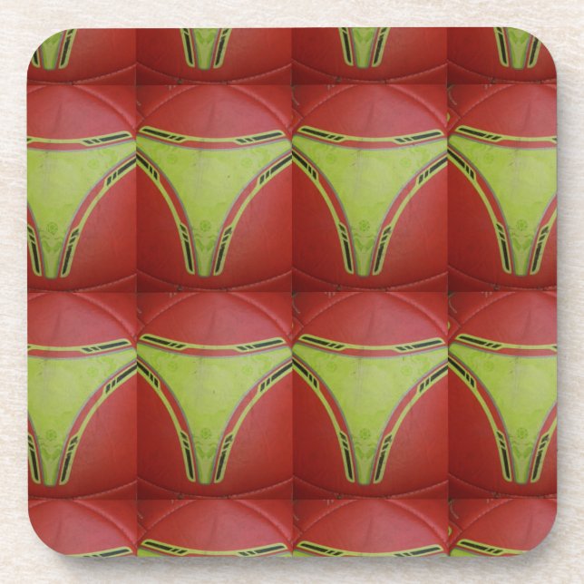Golden yellow curves.JPG Drink Coaster (Front)