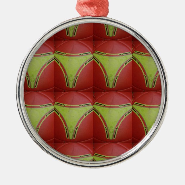 Golden yellow curves.JPG Metal Ornament (Front)