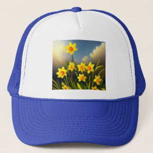 Golden Yellow Daffodil Temptations, Trucker Hat
