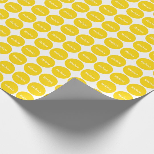 golden yellow dots on white wrapping paper