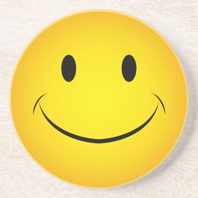 Golden Yellow Face Coaster (Front)