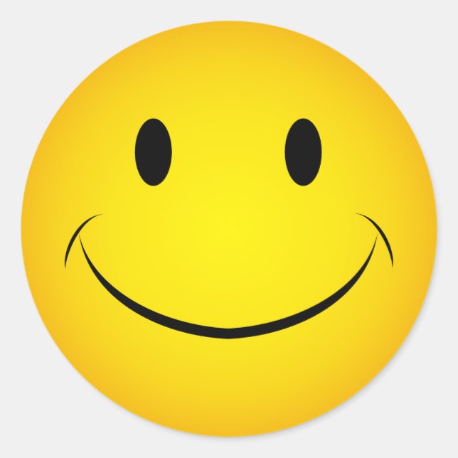 Golden Yellow Face Sticker (Front)