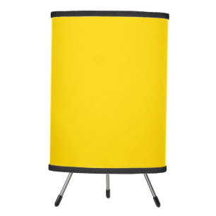 Golden yellow ffd700 tripod lamp