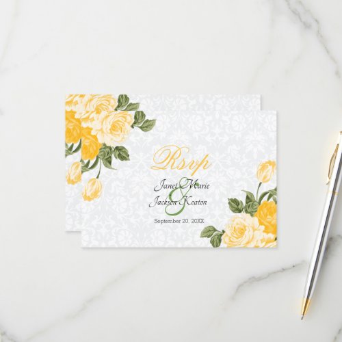 Golden Yellow  Flowers _ RSVP