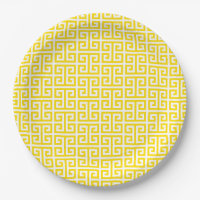 Golden Yellow Greek Key Pattern