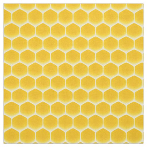 Golden Yellow Honeycomb Medium Print 1" Cells  Fabric