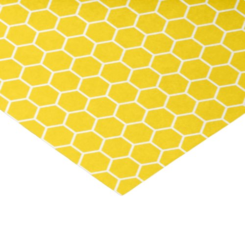 Golden Yellow Honeycomb Tissue Paper