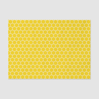 Golden Yellow Honeycomb Tissue Paper
