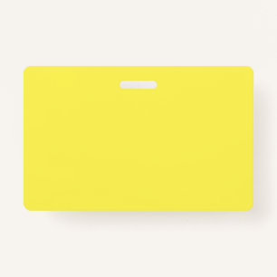 Golden Yellow ID Badge   Staff or Student Name Tag