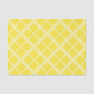 Golden Yellow Moroccan Damask Tissue Paper