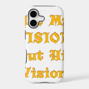 Golden Yellow "Not My Vision But His Vision"   Ins iPhone 17 Case