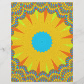 Golden yellow oil painting African traditional Art (Front)