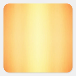Golden yellow ombre graduated solid color design square sticker