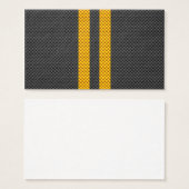 Golden Yellow Racing Stripes Carbon Fiber Style (Front & Back)