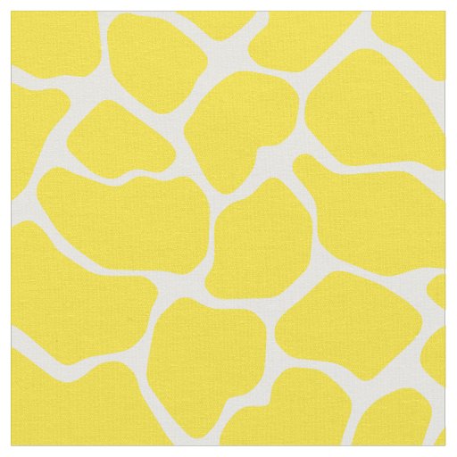 Golden Yellow Safari Giraffe Fabric
