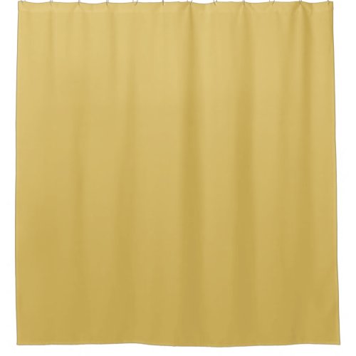 Golden Yellow Solid Color 2022 Popular Hue Shower Curtain