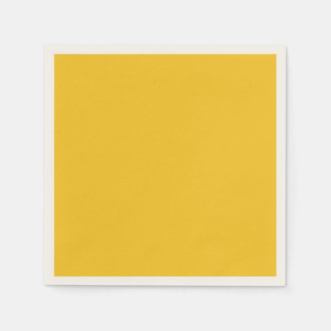 Golden Yellow Solid Color Napkins (Front)