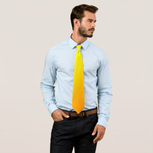 Golden Yellow Sunshine Gradient, Neck Tie