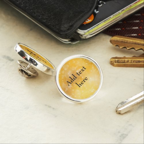 Golden Yellow Template Lapel Pin