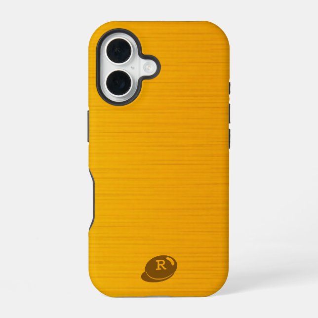 Golden Yellow Texture Iphone Case (Back)