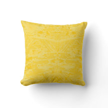 Golden Yellow Throw Pillow