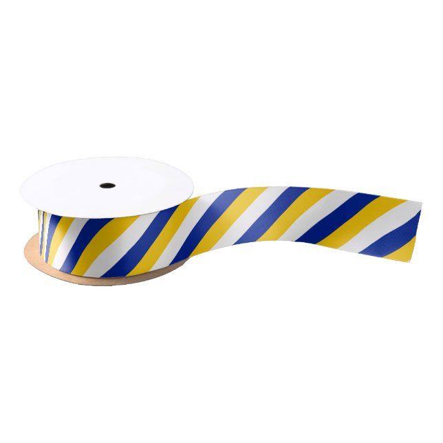 Golden yellow, white and blue colour ribbon (Spool)