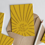 Golden Yellow You Are My Sunshine Happy Birthday Card<br><div class="desc">Let them know they light you up with this beautiful hand-drawn Happy Birthday greeting card featuring a bold golden brown on yellow color scheme. The lettering on the front reads "You are my sunshine" and the inside can be customized for your needs.</div>