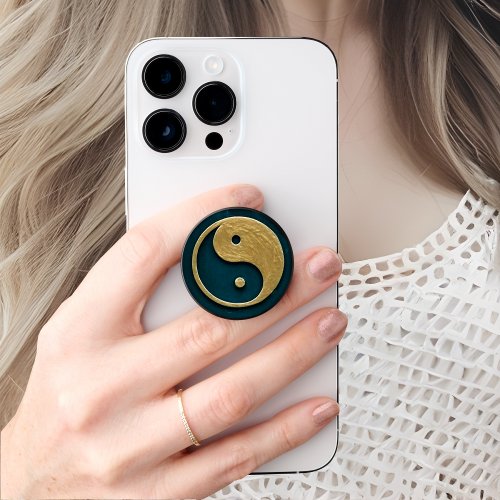 Golden Yin and Yang PopGrip PopSocket