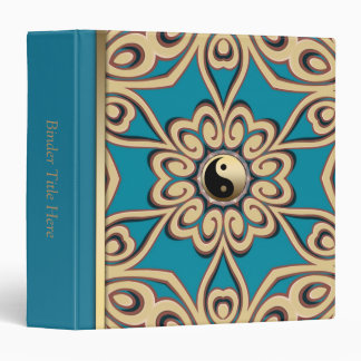 Golden Yin Yang Floral Balance Album / Binder