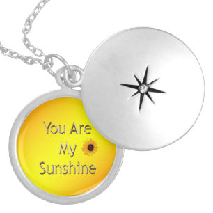 Golden You Are My Sunshine, Locket Necklace