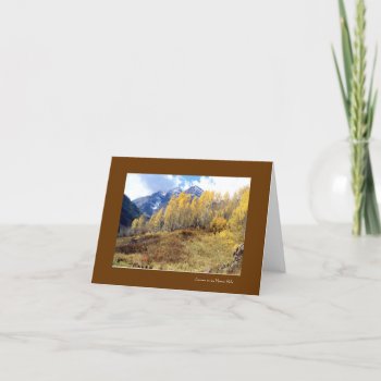 Goldenbells4  Autumn At The Maroon Bells Card by bluerabbit at Zazzle