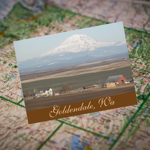 Goldendale Farming Valley Washington Travel Photo Postcard
